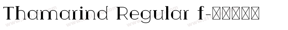 Thamarind Regular f字体转换